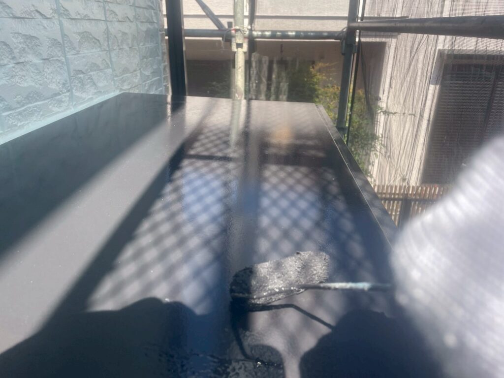 庇仕上げ２回目